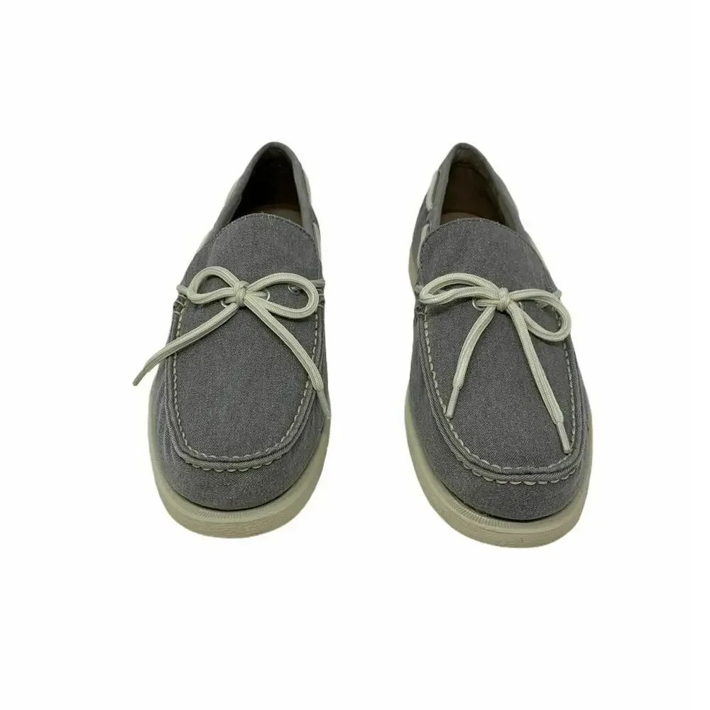 Eastland Men's Grey Yarmouth Canvas Boat Shoes 8.5D